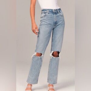 Stylish Light Blue Distressed Women Jeans